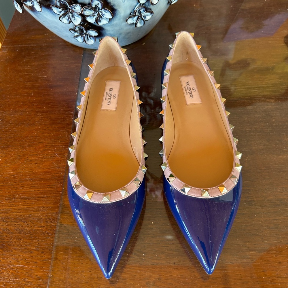 Valentino EU 40.5 Rockstud Flats